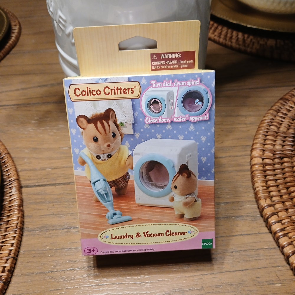 Calico Critters Laundry & Vacuum Cleaner Set